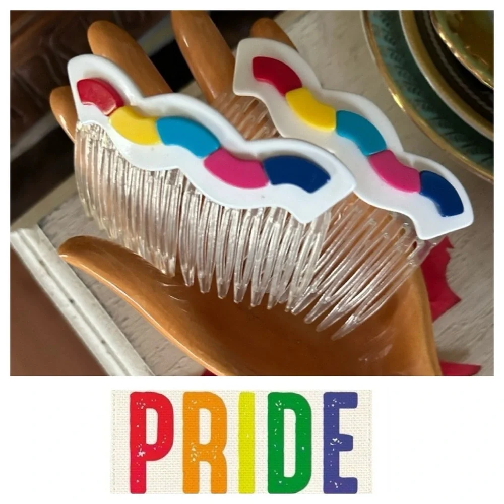 Vintage 80’s Wave Hair Combs